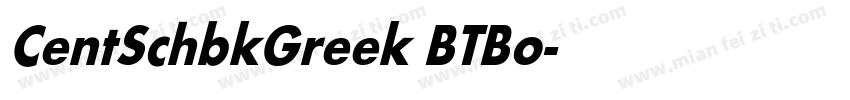 CentSchbkGreek BT Bo字体转换